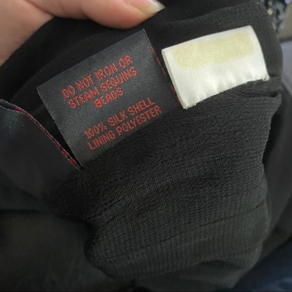 Vintage 1970’s Frank Usher Sequin 100% Silk blouse size large - Picture 16 of 16